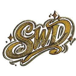 Darmowy wzór haftu komputerowego monogram liter SWD Darmowy wzór haftu komputerowego monogram liter SWD