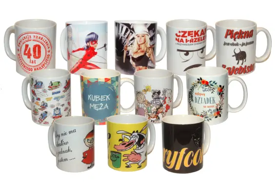 Kubek ceramiczny 330 ml z własnym nadrukiem