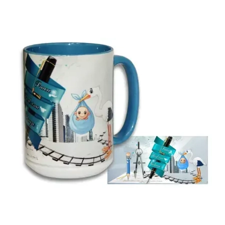 Kubek ceramiczny Funny 450 ml z własnym nadrukiem